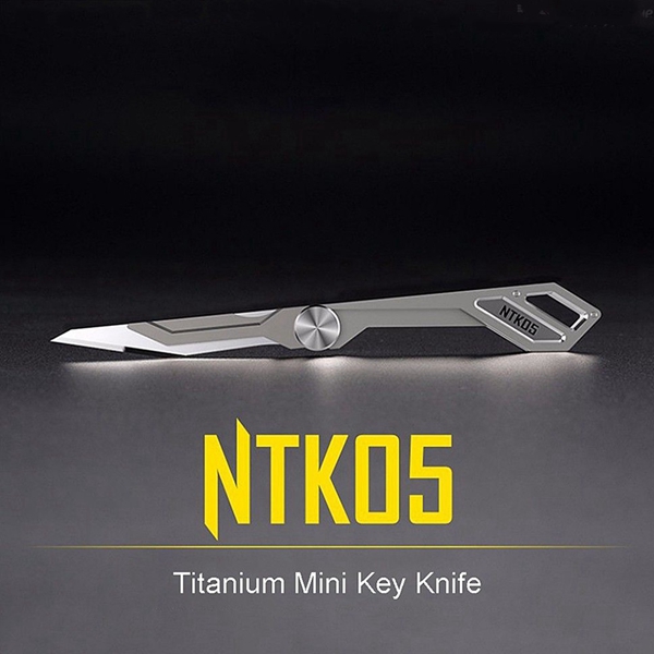 Racdde NTK05 Titanium Alloy Folding Keychain Knife EDC Emergency Tool
