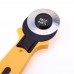Racdde Fabric Cloth Rotary Cutter DIY Crafts Cutting Tool Patchwork Roller Wheel Round Knife Sewing Accessories - Yellow