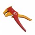 Racdde Adjustable Wire Stripper Cutter, Handheld Stripping Plier - Red + Orange