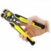 Racdde JX1301 Cable Wire Stripper Cutter Crimper, Automatic Multifunctional TAB Terminal Crimping Stripping Plier Tool Yellow