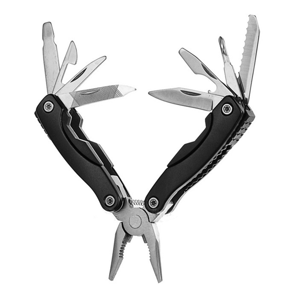 Racdde Mini Multifunctional Stainless Steel Pliers - Silver + Black