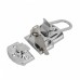 Racdde 2Pcs 88mm Length Metal Toggle Latch Hasp Locks with 2Pcs Keys for Suitcase Briefcase