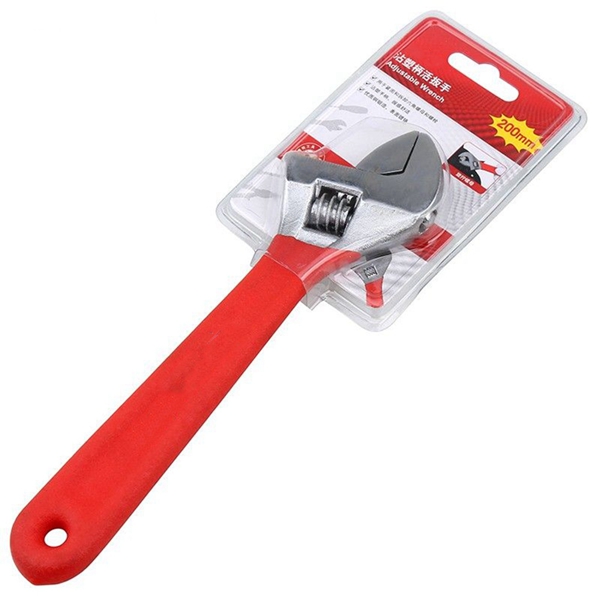 Racdde 200mm Adjustable Wrench with Wide Jaw Plastic Handle 8