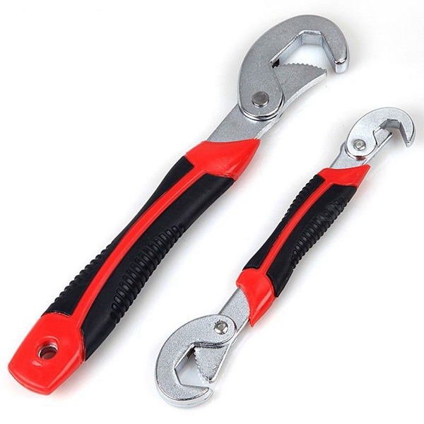 Racdde 2Pcs Universal Wrench Multi-Function Quick Snap Grip Wrench Set