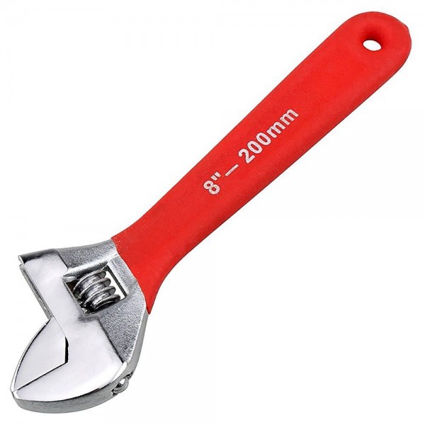 Racdde 150mm Adjustable Wrench with Wide Jaw Plastic Handle 6