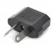 Racdde Portable AU Plug to US / EU Socket Power Adapter - Black (250V / 5 PCS)