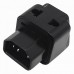 Racdde 250V / 10A PDU IEC320 C14 Power Socket To AU Plug / US Plug / EU Plug / UK Plug - Black