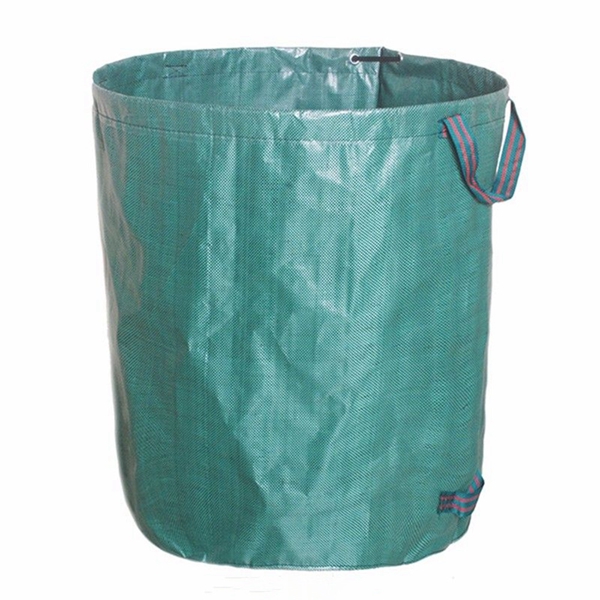 Racdde Large Garden Waste Bag, 272L Reusable Lawn Leaf Garbage Bags - Green