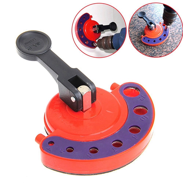 Racdde 4-12mm Glass Openings Locator Drill Bit Tile Glass Hole Saw Core Bit Guide With Vacuum Base Sucker Tile