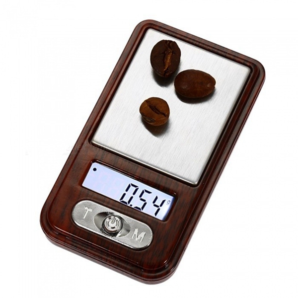 Racdde MH335 100g / 0.01g Mini Pocket Scale Jewelry Scale - Wood Color