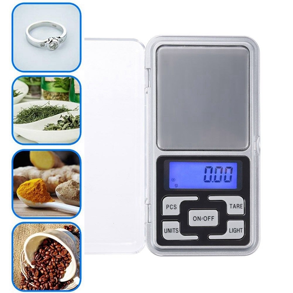 Racdde Digital Pocket Electronic Scale 0.01g Precision Mini Jewelry Weighing Scale Backlight scales 0.1g for kitchen 300g