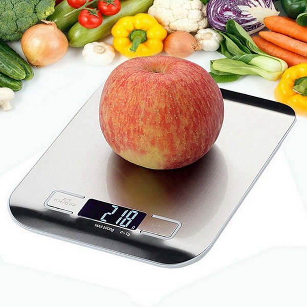 Racdde 5kg / 1g Stainless Steel Precision Kitchen Scale Weighing Tool