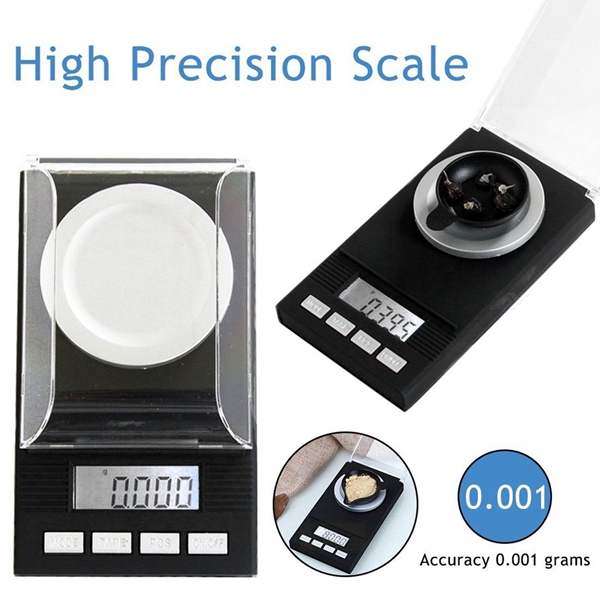 Racdde Portable 50g / 0.001g High Precision Jewelry Scale Weighing Tool