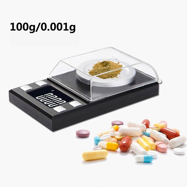 Racdde Portable 100g / 0.001g High Precision Jewelry Scale Weighing Tool