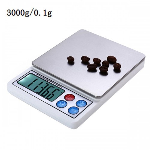 Racdde 3kg / 0.1g Precision Electronic Scale with Tray Weighing Tools