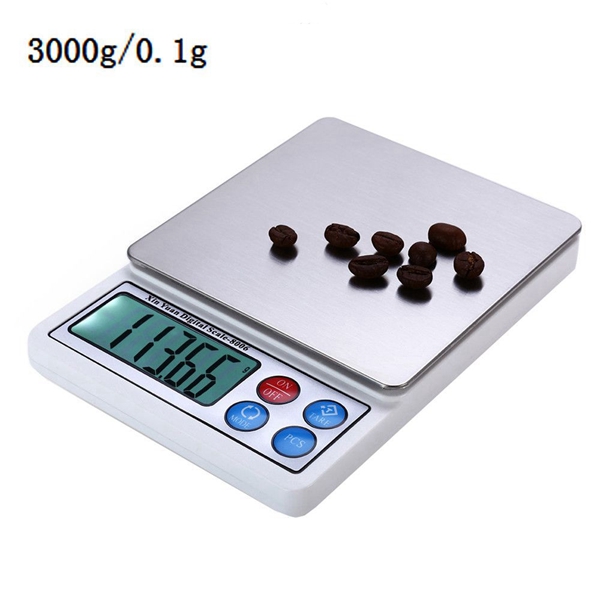 Racdde 3kg / 0.1g Precision Electronic Scale with Tray Weighing Tools