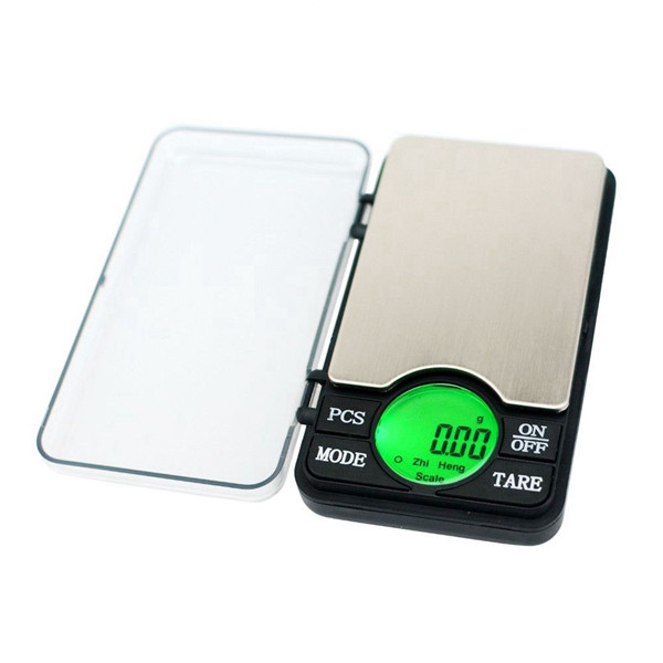 Racdde Portable 600g / 0.01g Precision Palm Scale with Backlight Display Weighing Tool