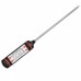Racdde Portable Digital Kitchen Probe Thermometer with LCD Display for Food Cooking BBQ Meat Steak Turkey Wine - Black