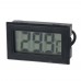 Racdde 1.5" LCD Digital Indoor / Outdoor Thermometer - Black (2*LR44)