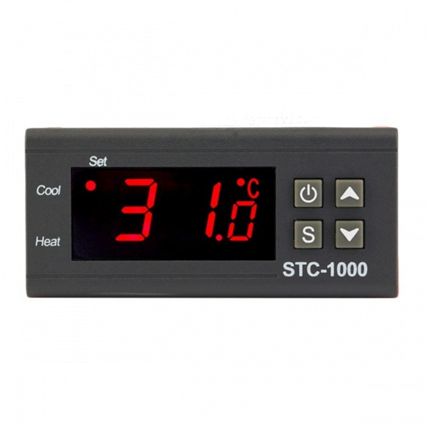 Racdde STC-1000 24V Two Relay Output LCD Digital Temperature Controller - Color 12V