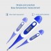 Racdde Digital Body Thermometer Waterproof Oral Thermometer With Soft Flexible Tip LCD Digital Display For Baby Kids Adult