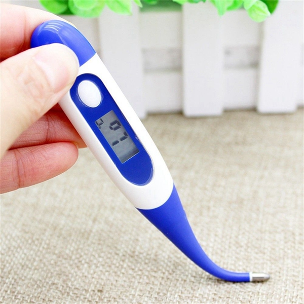 Racdde Digital Body Thermometer Waterproof Oral Thermometer With Soft Flexible Tip LCD Digital Display For Baby Kids Adult