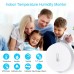 Racdde Wireless Temperature Humidity, Indoor Thermometer Sensor Hub with APP Alarm Alert for iOS Android, WiFi Temperature Gauge