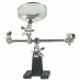 Racdde Helping Third Hand Tool Soldering Stand with 5X Magnifying Glass