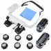 Racdde 10x 15x 20x 25x Head Wearing Magnifier Magnifying Glass with 2-LED Light, Microscope Loupe Eye Lupa for Jeweler Watch Repair