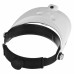 Racdde Two-way Regulation Head-Wearing Magnifier w/2-LED Light - Black+White