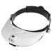 Racdde Two-way Regulation Head-Wearing Magnifier w/2-LED Light - Black+White