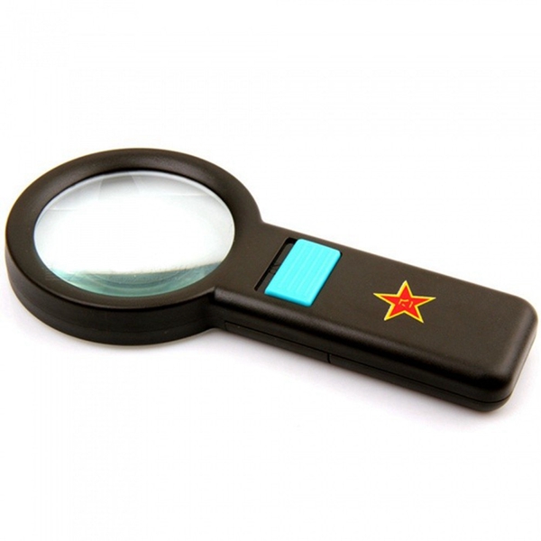 Racdde 6X 10-LED Handheld Magnifier, Reading Newspaper Identify Jewelry Magnifying Glass Loupe