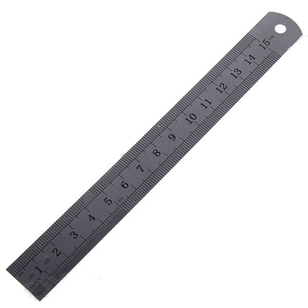 Racdde Mini 0.5mm Resolution Stainless Steel Ruler (15.0cm/6-inch)