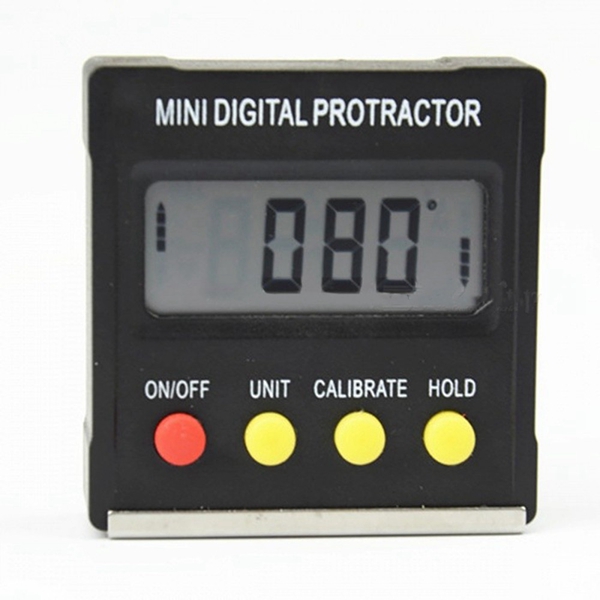 Racdde Mini Digital Protractor Inclinometer Level Meter with Magnetic Base