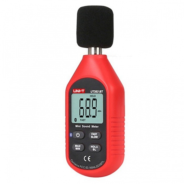 Racdde UT353BT Bluetooth Edition Mini Noise Meter - Red + Black