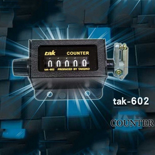 Racdde-602 5-Digit Counters Black Casing Mechanical Pull Stroke Manual Counter Black