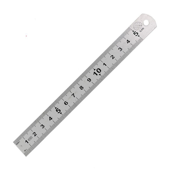 Racdde Double Scale 0-15cm / 0-6in Metric Stainless Steel Ruler