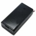 Racdde 2 x AA Storage Battery Box with Switch + Lid - Black (5pcs)