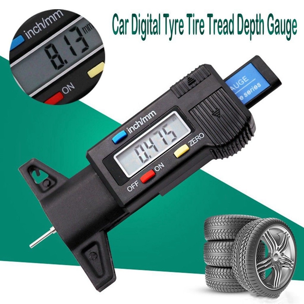 Racdde 0-25.4mm Vehicle Digital Tire Pressure Gauge Depth Gauge / tire tread depth gauge
