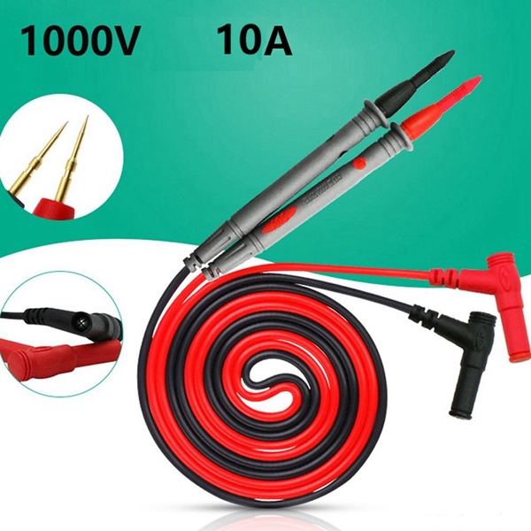 Racdde 1Pair Universal Digital 1000V 10A Thin Tip Needle Multimeter Pen