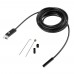 Racdde 2 In 1 8mm Lens 2.0MP HD 720P 6-LED AndroidampPC Endoscope - Black (5m) - 5M