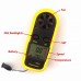 Racdde GM816 Portable Mini Digital Anemometer, Wind Speed Meter, Air Guage Thermometer with LCD Backlight Display yellow