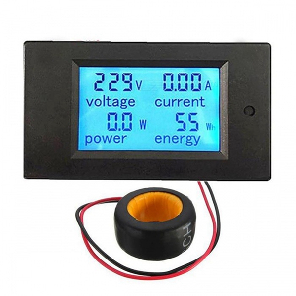 Racdde Digital AC 80~260V 20A Voltage Meters Voltmeter - Black