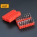 Racdde 33Pcs Screwdriver Drill Bit Set Torx, Tri Wing, Hex Bits - Red 33PCS