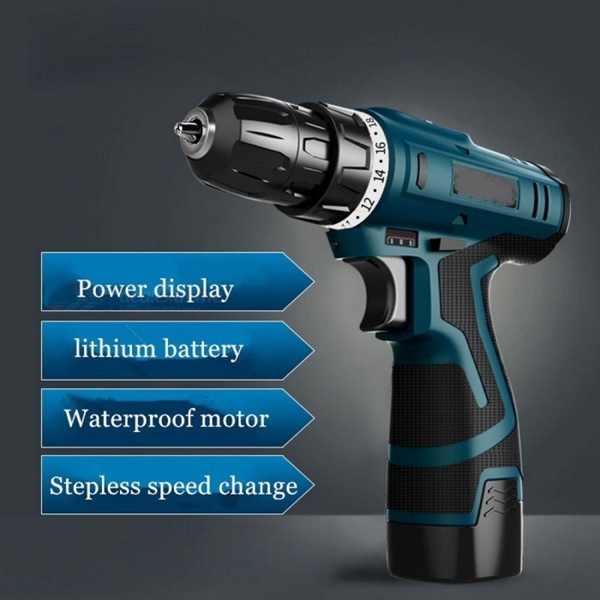 Racdde High Quality 12V 16.8V Rechargeable Lithium-ion Battery Electric Screwdriver, Home Type Cordless Screwdriver Mini Drill 16.8V And Box Bit