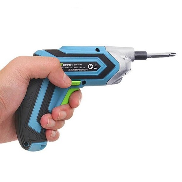 Racdde 3.6V Cordless Electric Screwdriver USB Rechargable Power Screw Driver With Screw Bits