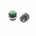 Racdde AC 250V 3A OFF (ON) Momentary Push Button Switches - Black, Green (5 PCS)