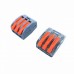 Racdde Wago Type Wire Connector 222 Series Cage Spring Universal Fast Wiring Conductors Terminal Block - 10PCS
