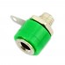 Racdde Nickel Plating Banana Socket Jack for 4mm Banana Plug Plug Test Cable - Green (10 PCS)