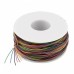 Racdde 305M 30AWG 0.25mm Tin Plated Copper Wire Wrapping 8-Wire Colored Test Cable Reel